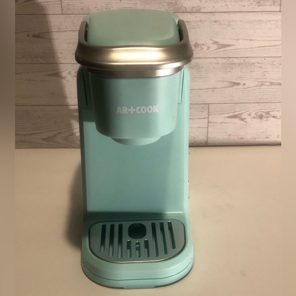 Art+Cook Single-Serve k Cup Coffee Maker in Teal